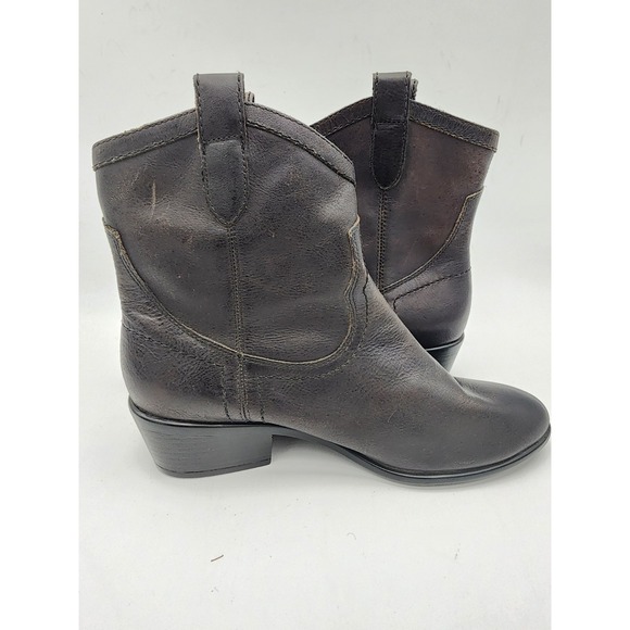 Aerosoles Women's Boots Western Style Brown Leather Size 8M - Picture 10 of 12